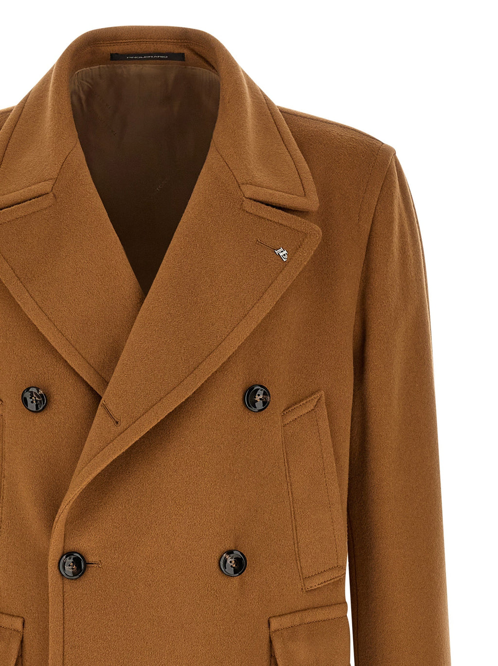 Tagliatore Brown Cashmere Coat