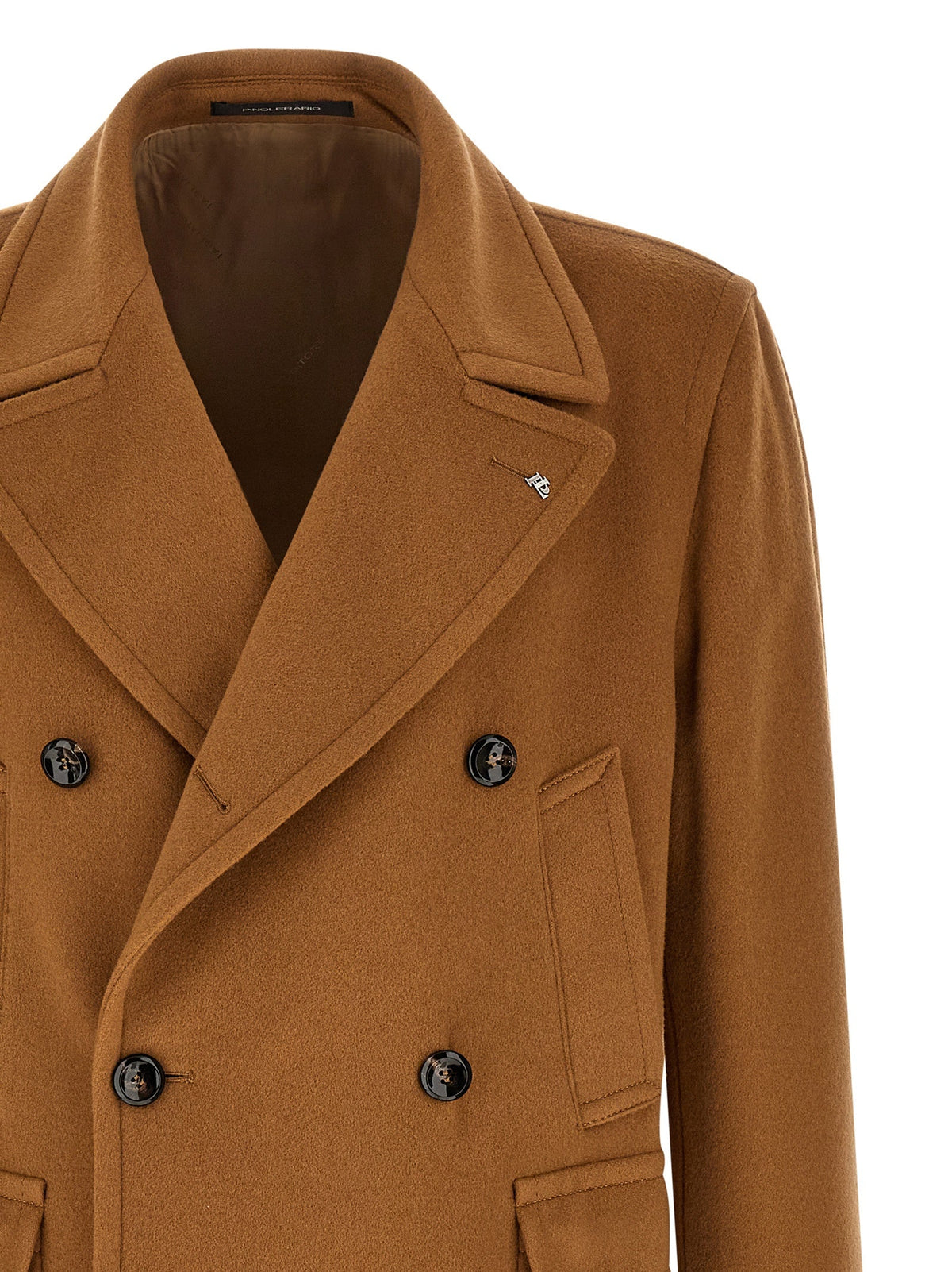 Tagliatore Brown Cashmere Coat