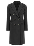 Tagliatore Gray Virgin Wool Coat