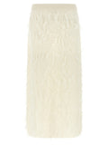 Fabiana Filippi White Fabric Midi Skirt