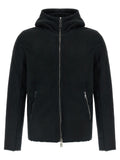 GIORGIO BRATO Black Lamb Leather Sweatshirt
