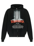 Balenciaga Black Cotton Sweatshirt