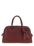 Jacquemus Bordeaux Calfskin Handbag