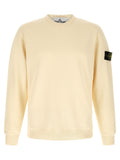Stone Island White Cotton Sweatshirt