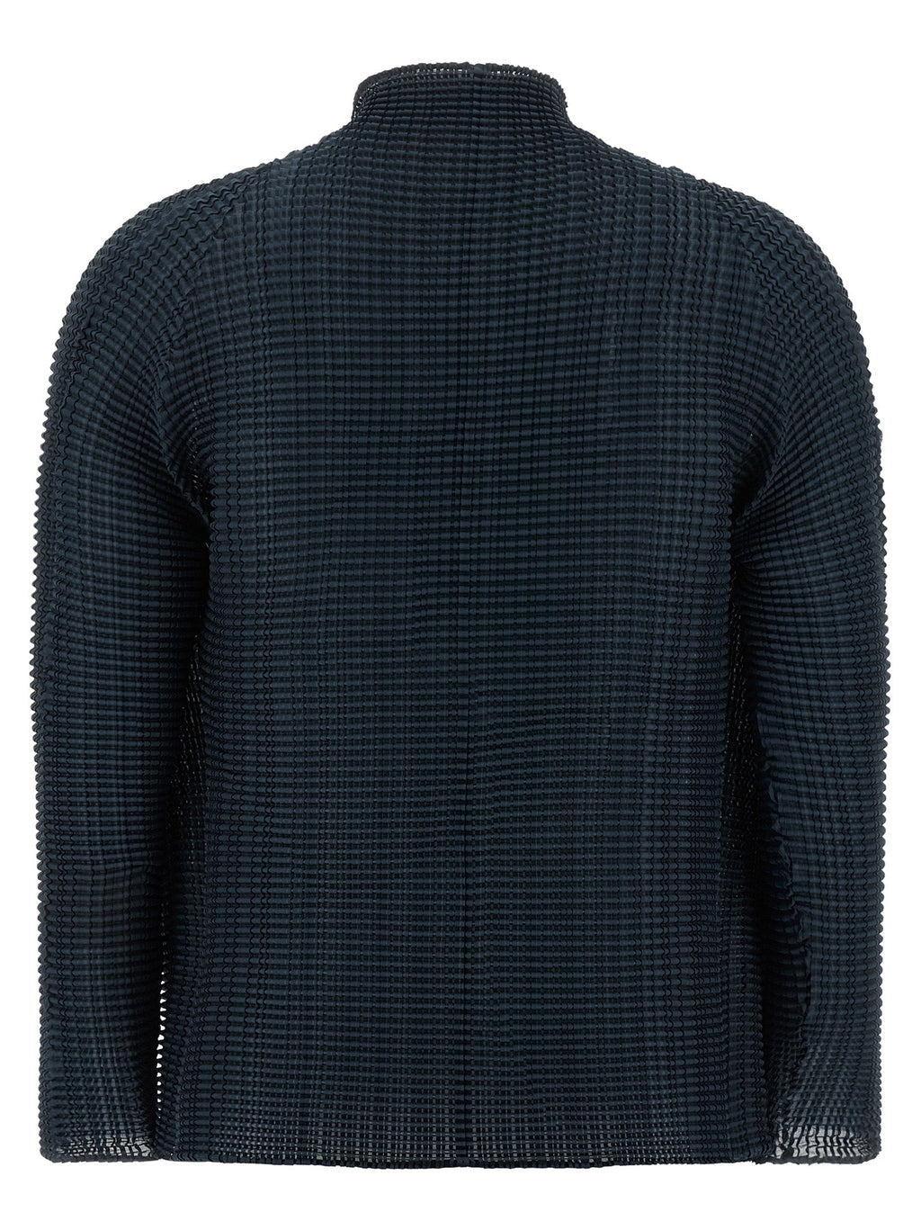 Issey Miyake Blue Polyester Cardigan