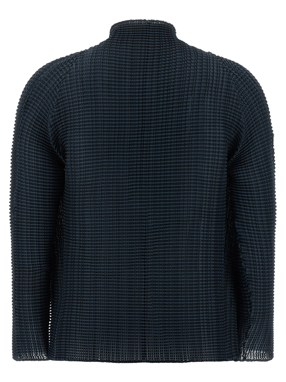 Issey Miyake Blue Polyester Cardigan