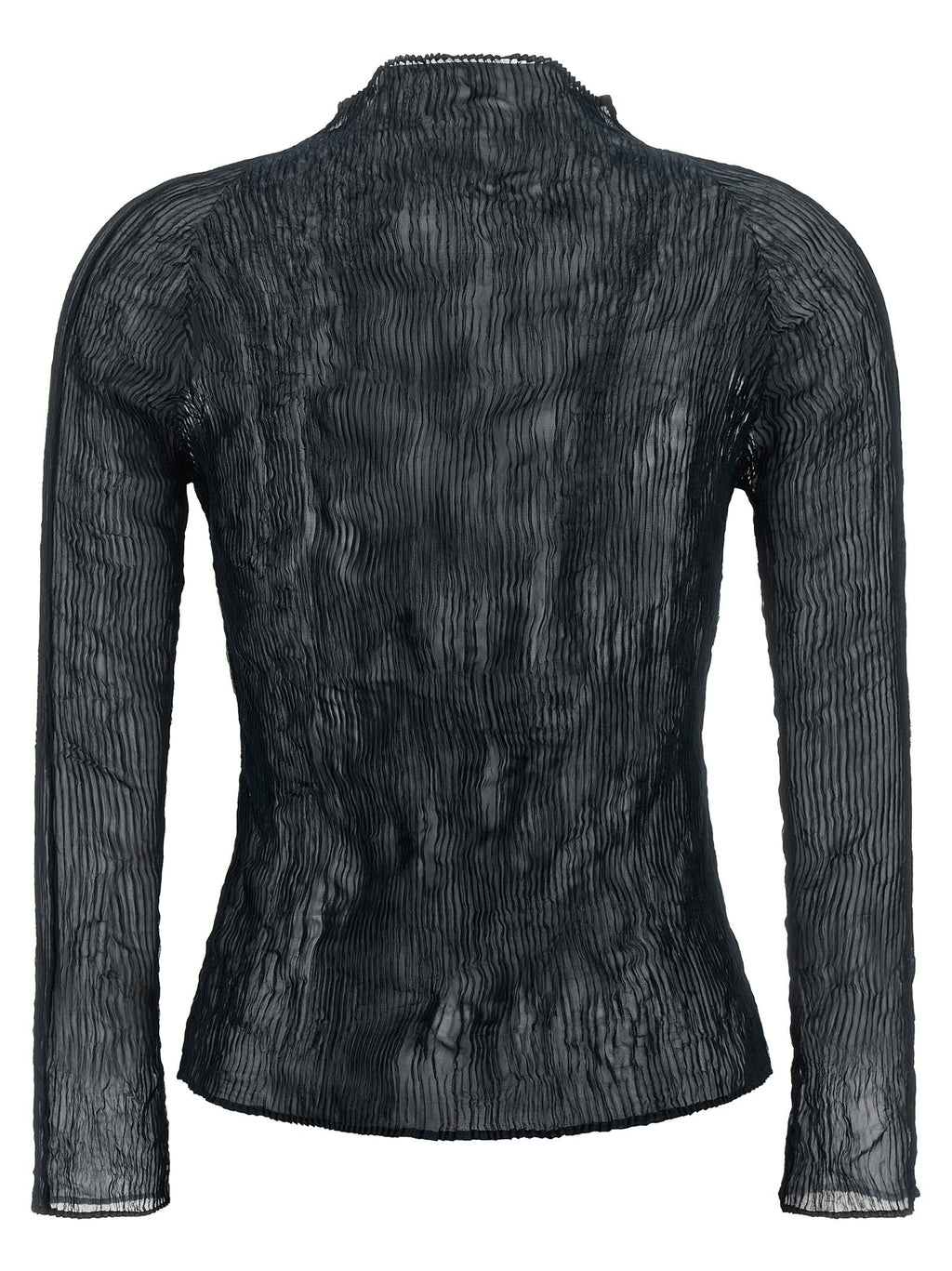 Issey Miyake Black Polyester Cardigan