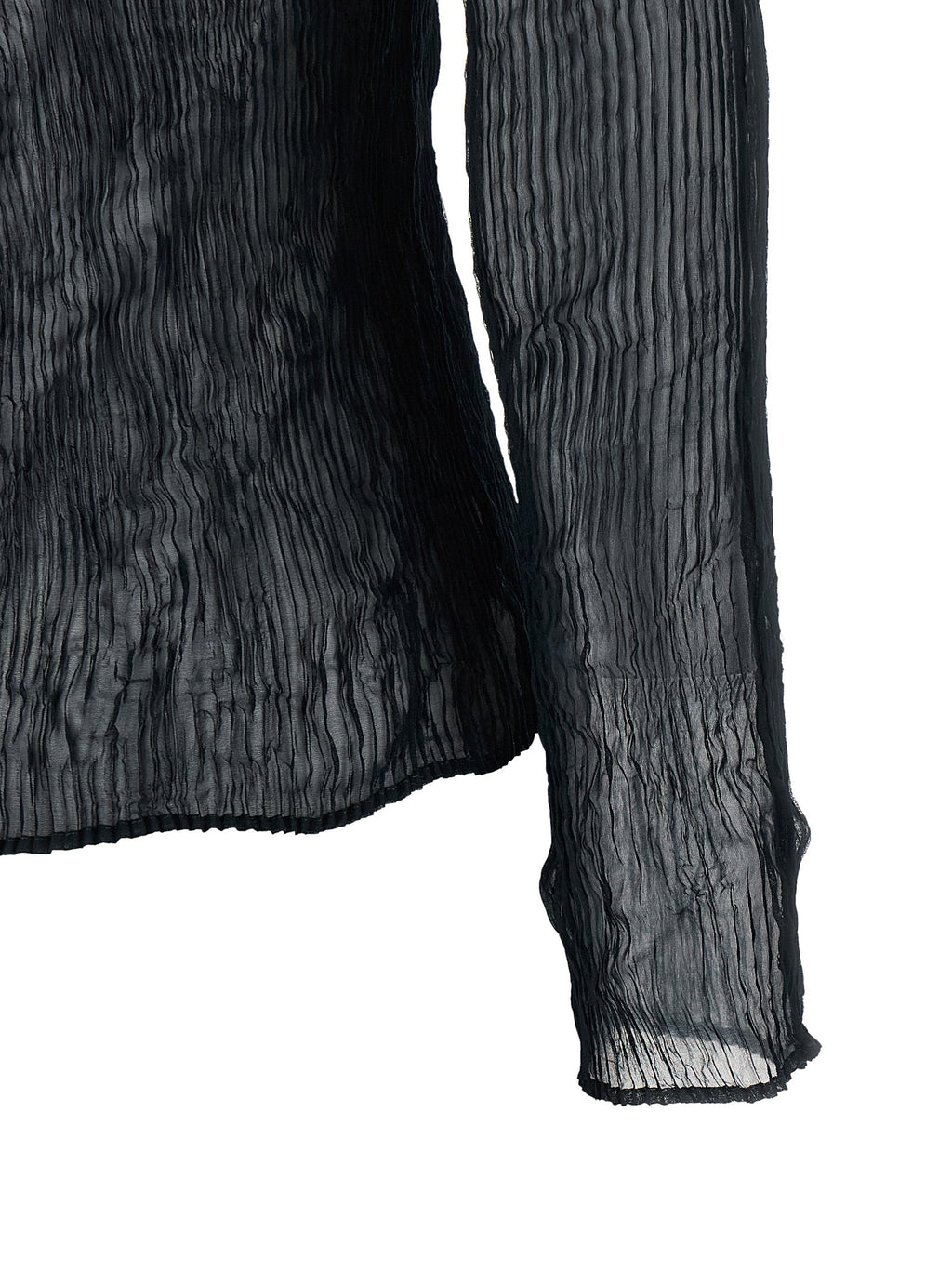 Issey Miyake Black Polyester Cardigan
