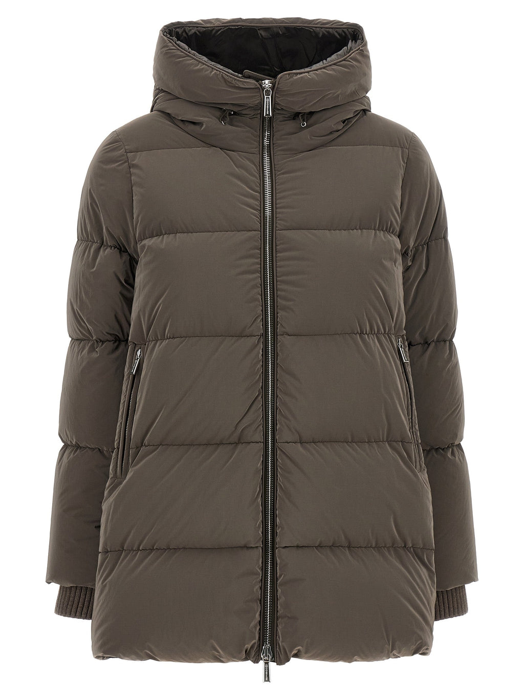 MooRER Brown Wool Full-Length Jacket