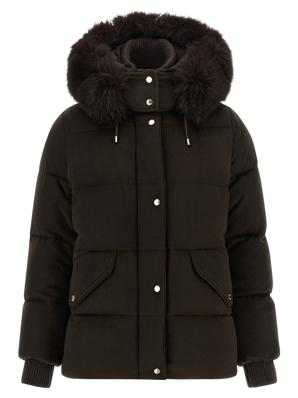 MooRER Brown Wool Full-Length Jacket