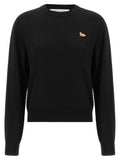 Maison Kitsuné Black Wool Cardigan