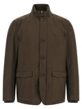 Herno Brown Polyester Full-Length Jacket