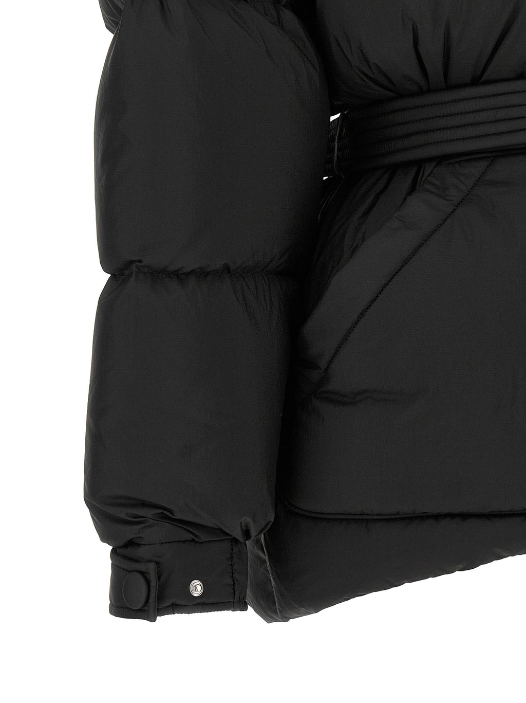 IENKI IENKI Black Nylon Full-Length Jacket