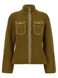 PINKO Bicolor Polyester Cardigan