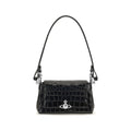 Vivienne Westwood Black Calf Leather Bos Taurus Handbag