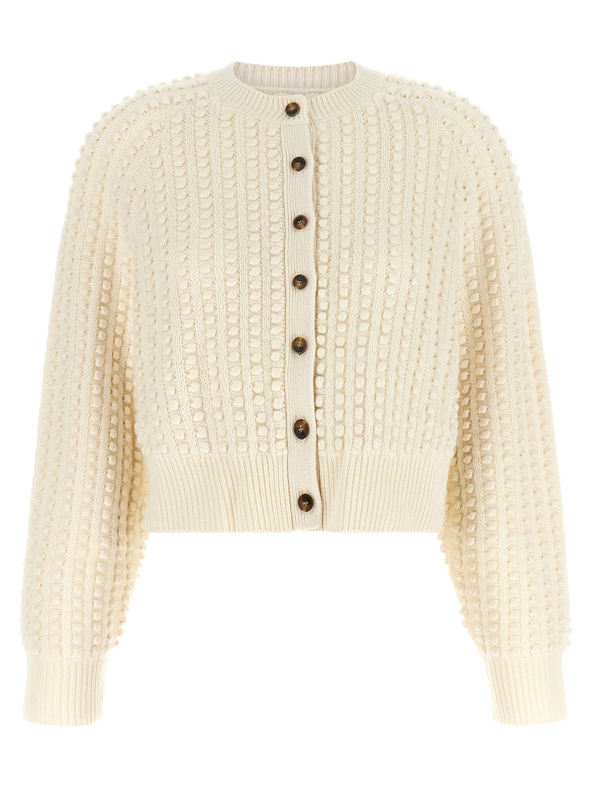 Loulou De Saison White Cashmere Cardigan