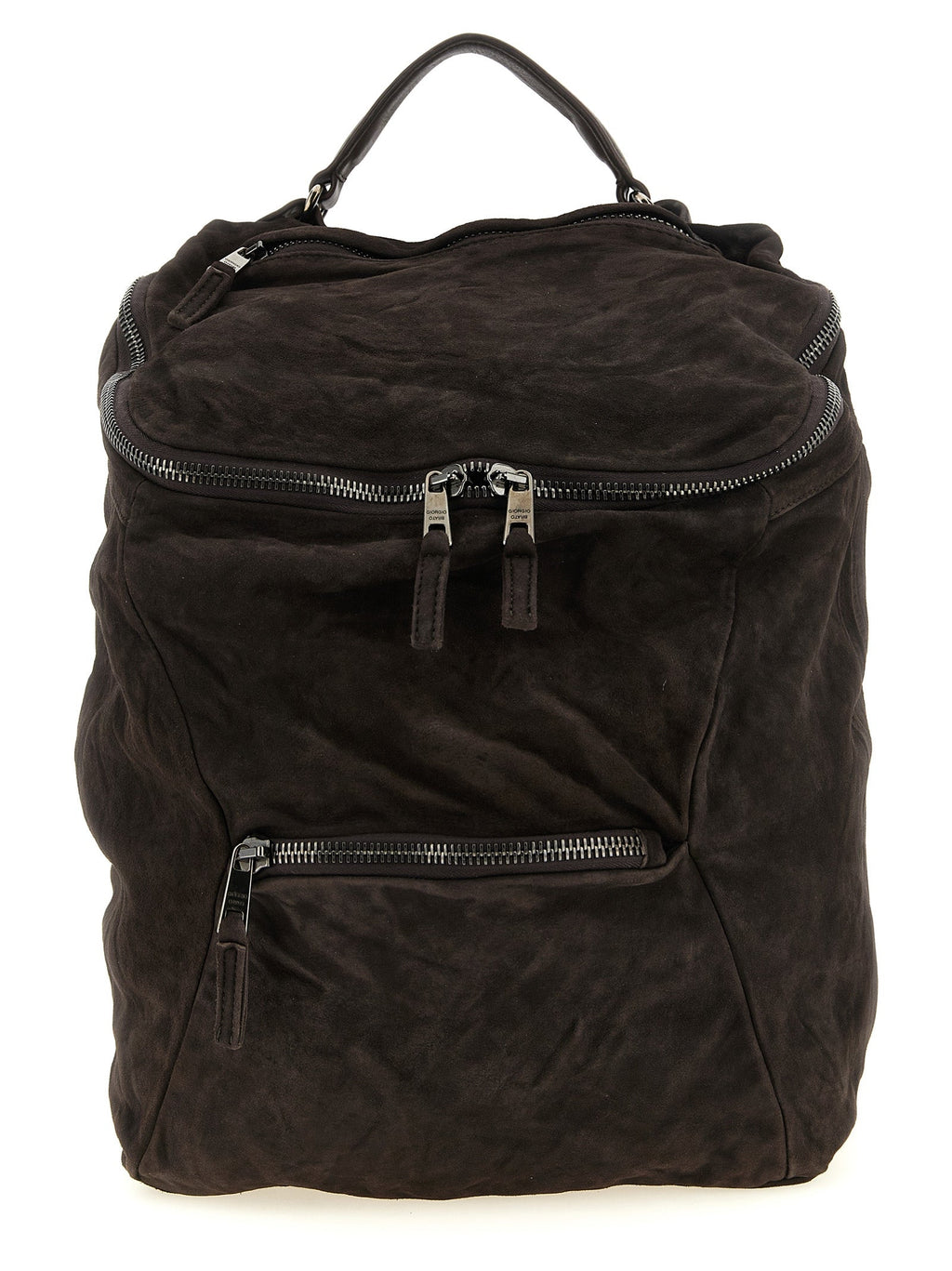 GIORGIO BRATO Brown Lamb Leather Backpack