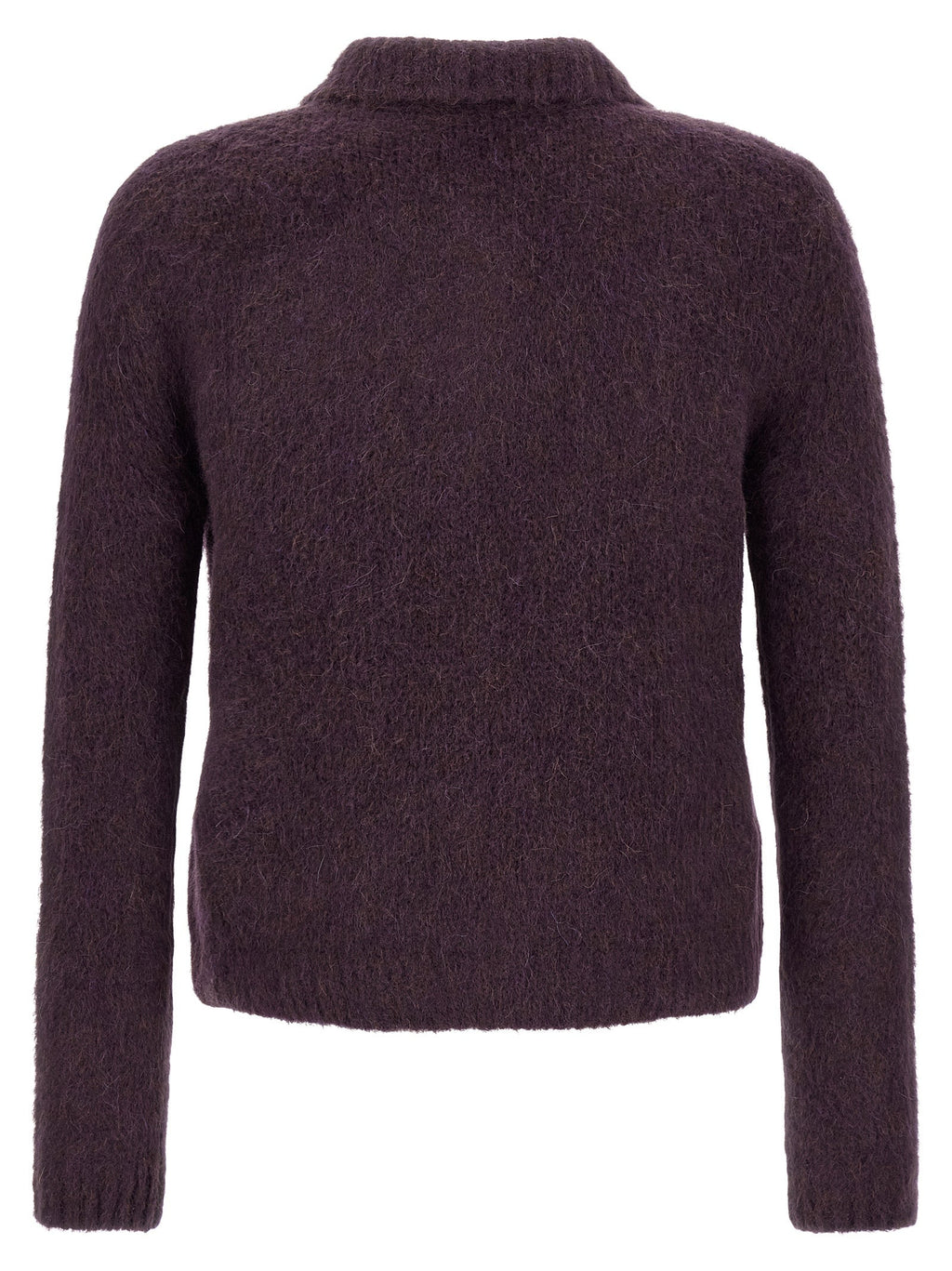 Dries Van Noten Purple Wool Cardigan
