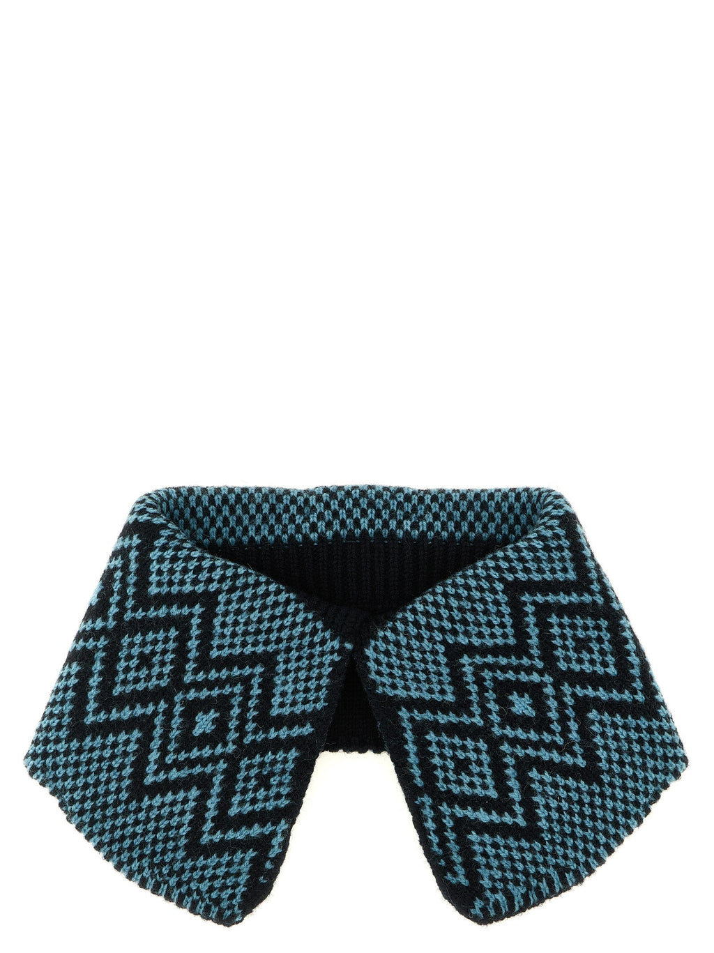 Dries Van Noten Blue Wool Foulard