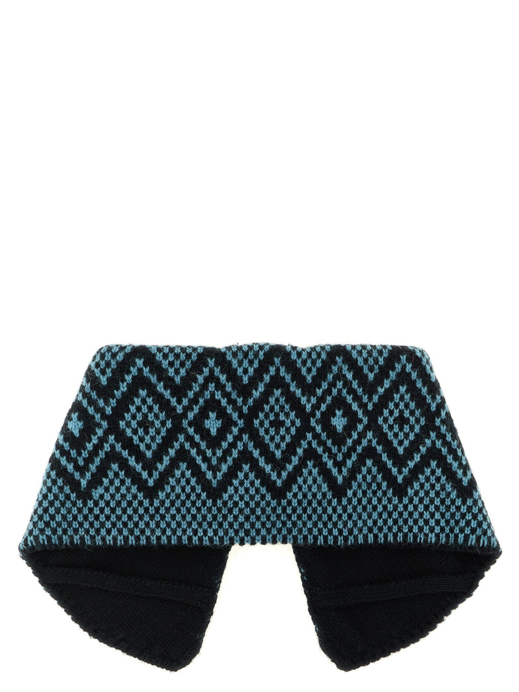 Dries Van Noten Blue Wool Foulard