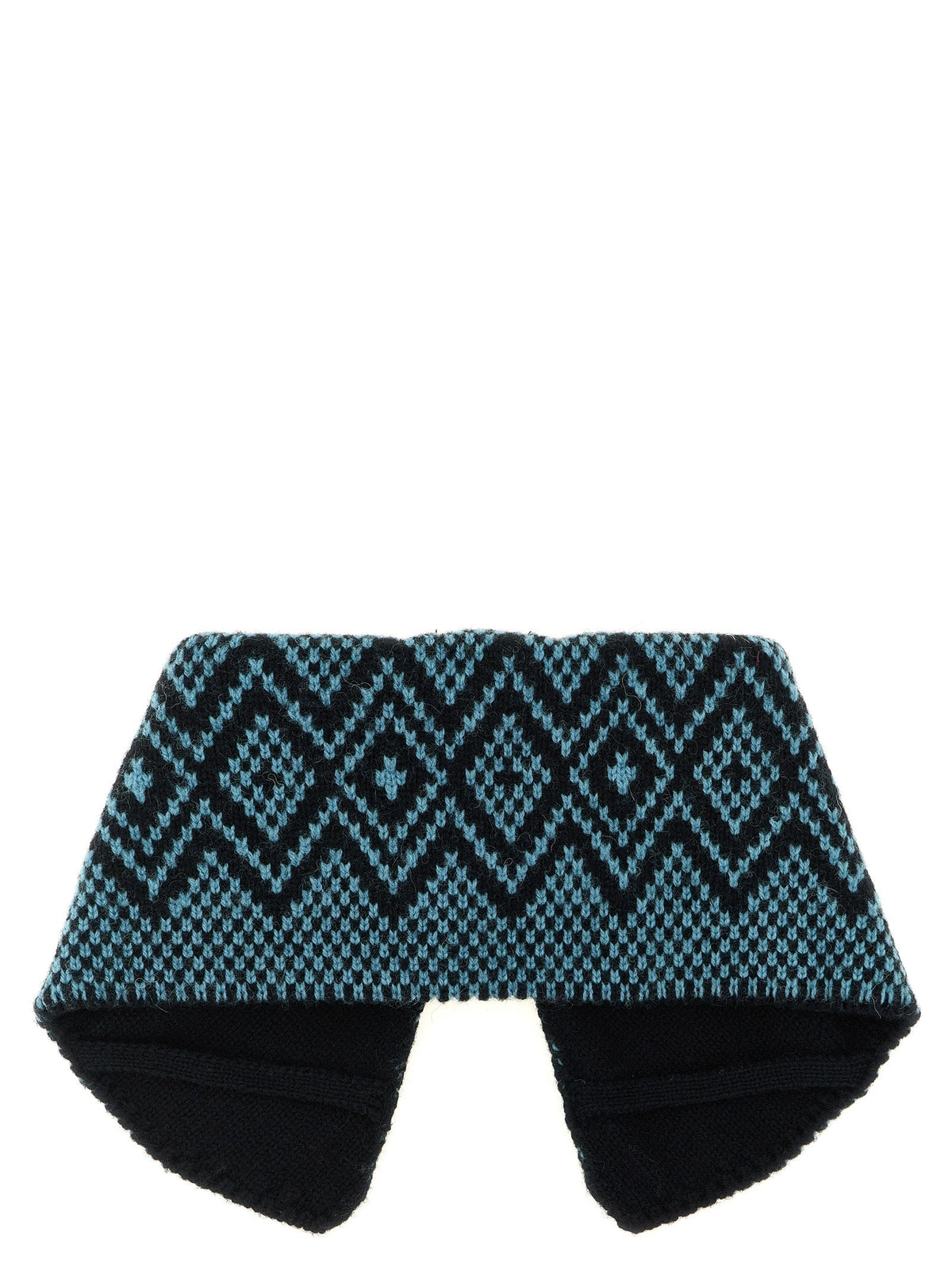 Dries Van Noten Blue Wool Foulard