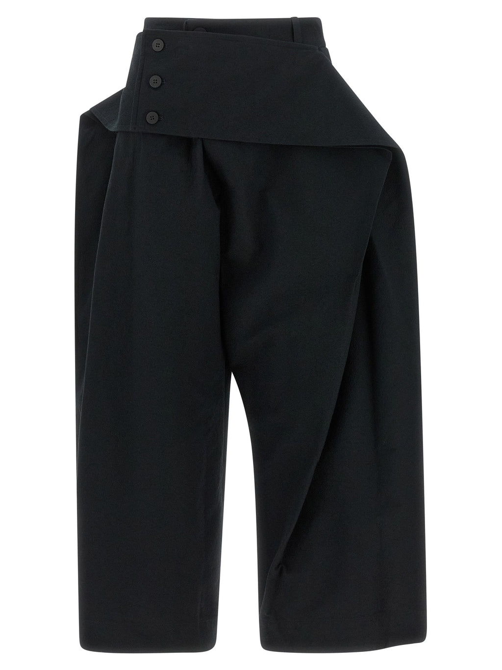 Issey Miyake Black Polyester Casual Pants