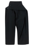 Issey Miyake Black Polyester Casual Pants