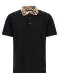 Burberry Black Cotton Polo Shirt