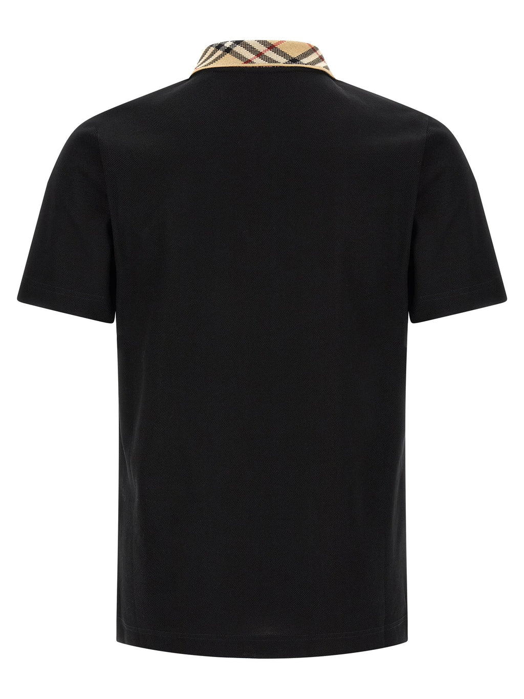 Burberry Black Cotton Polo Shirt