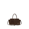 Prada Brown Calf Leather Bos Taurus Shoulder Bag