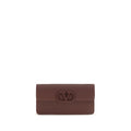 Valentino Garavani Brown Calf Leather Bos Taurus Wallet