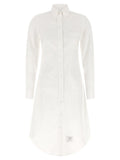 Thom Browne White Cotton Midi Skirt