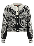 FARM RIO Bicolor Polyester Cardigan