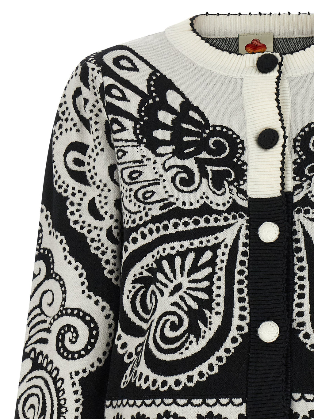 FARM RIO Bicolor Polyester Cardigan