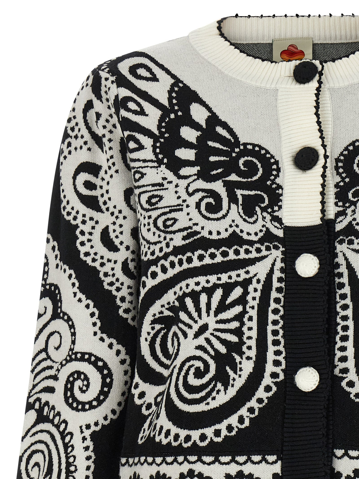 FARM RIO Bicolor Polyester Cardigan
