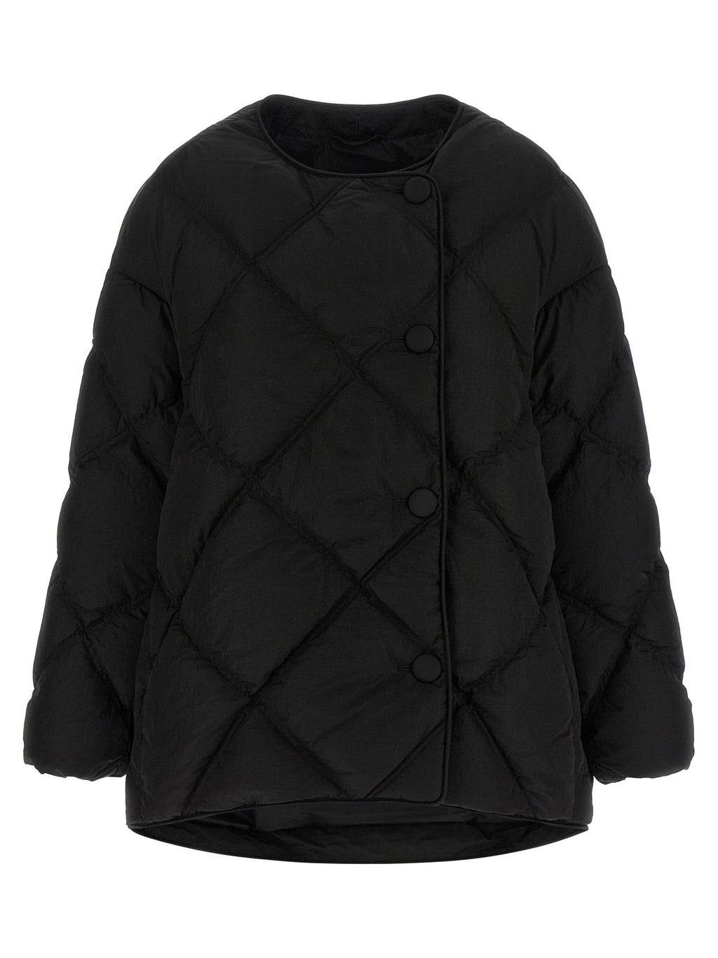 IENKI IENKI Black Nylon Full-Length Jacket