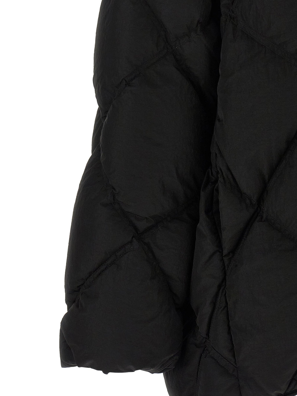 IENKI IENKI Black Nylon Full-Length Jacket