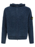 Stone Island Blue Cotton Cardigan