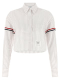 Thom Browne White Cotton Blouse