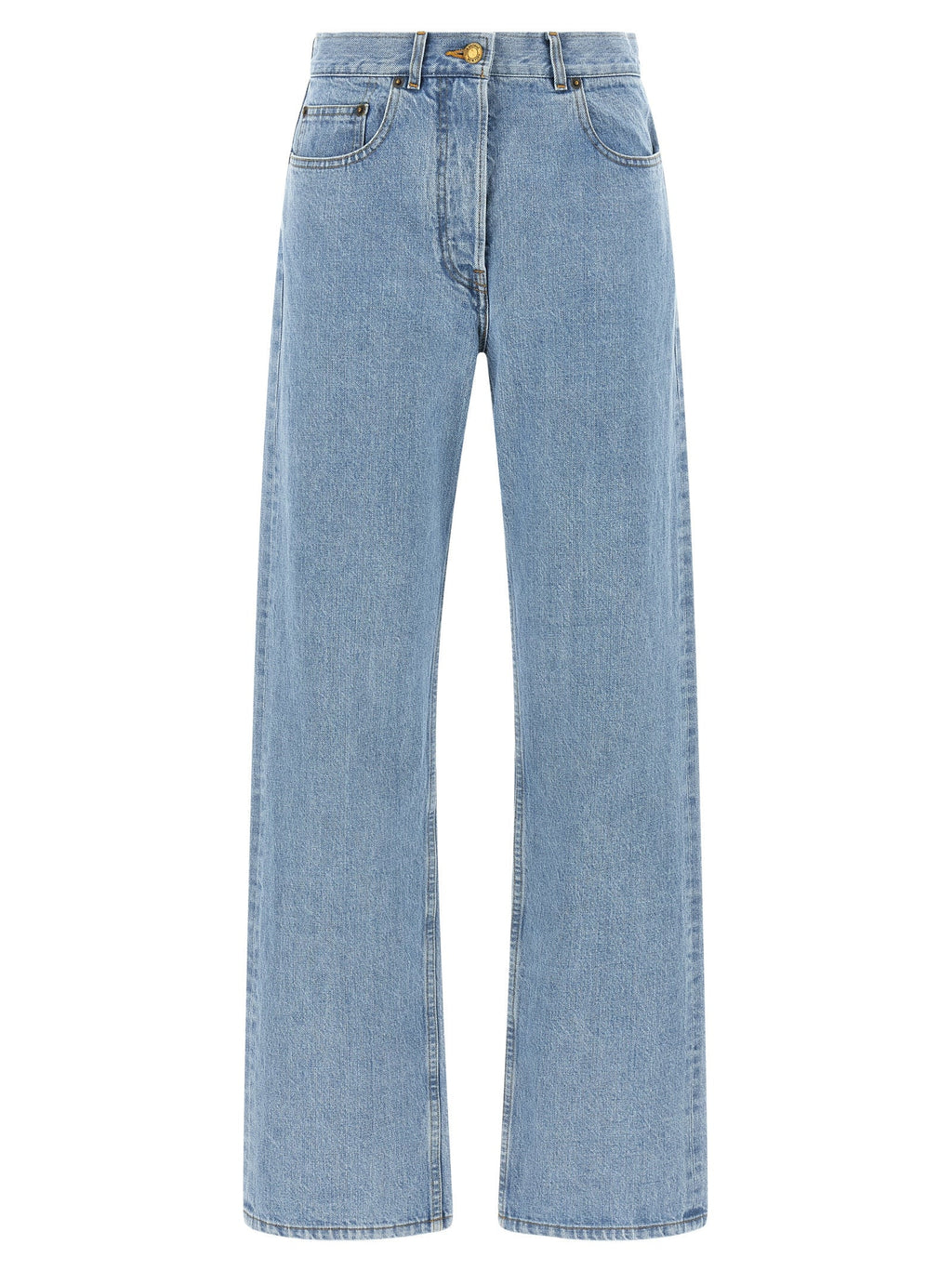 Thom Browne Blue Cotton Straight-Leg Jeans