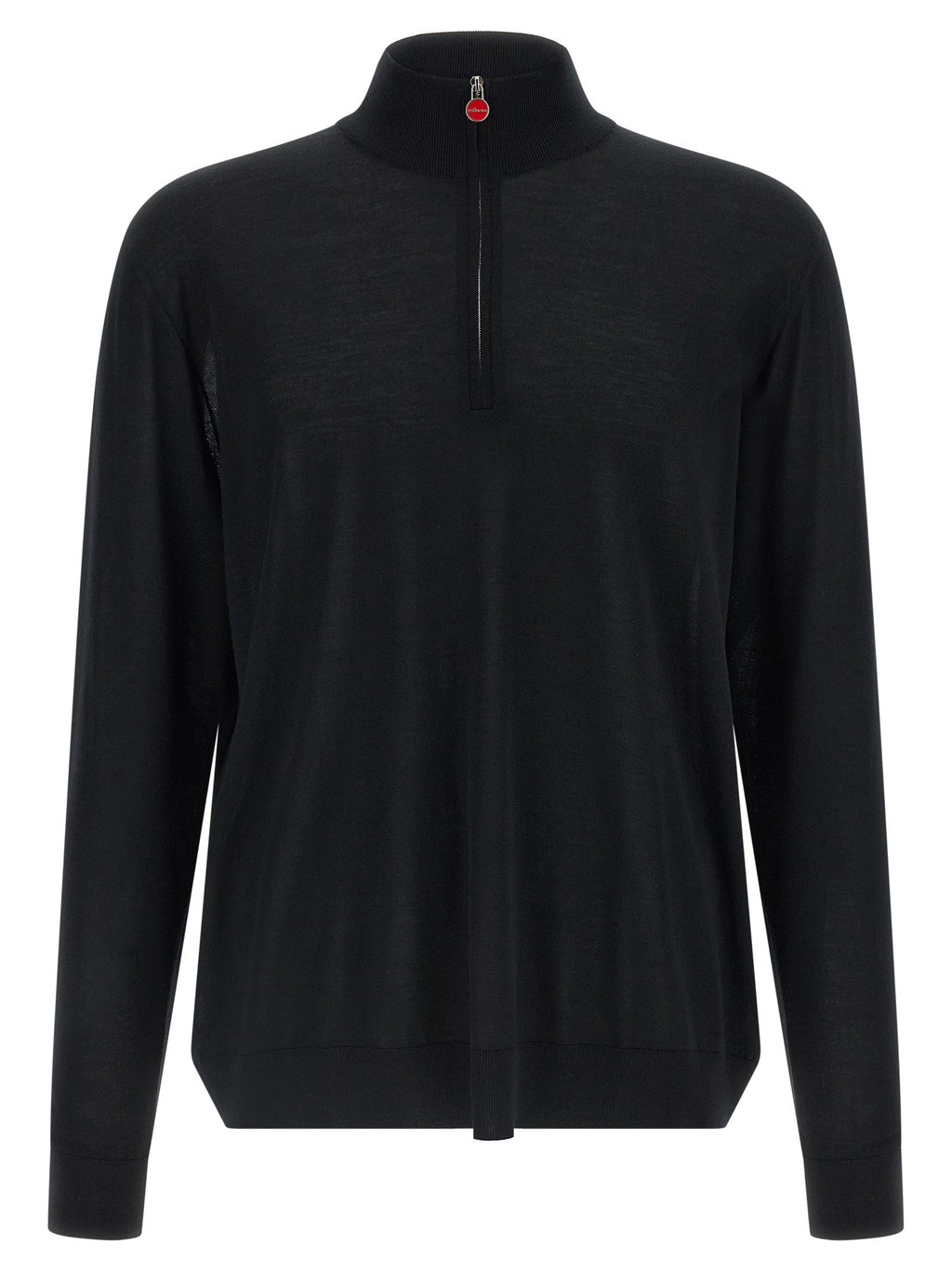 Kiton Black Wool Cardigan