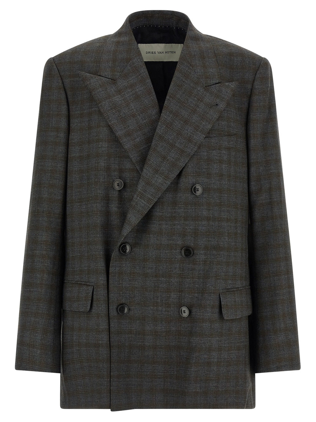 Dries Van Noten Gray Wool Blazer