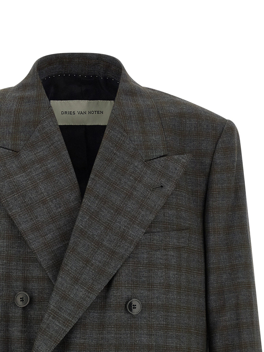 Dries Van Noten Gray Wool Blazer