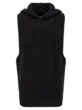 Rick Owens Black Cashmere Sleeveles Sweater