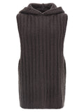 Rick Owens Gray Cashmere Sleeveles Sweater