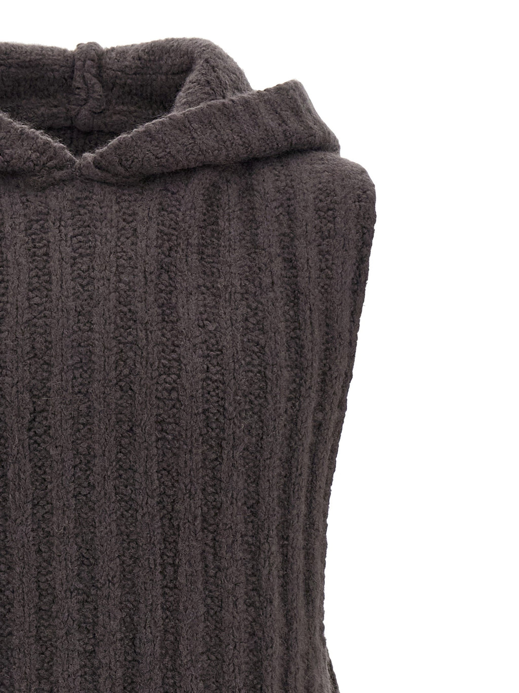 Rick Owens Gray Cashmere Sleeveles Sweater