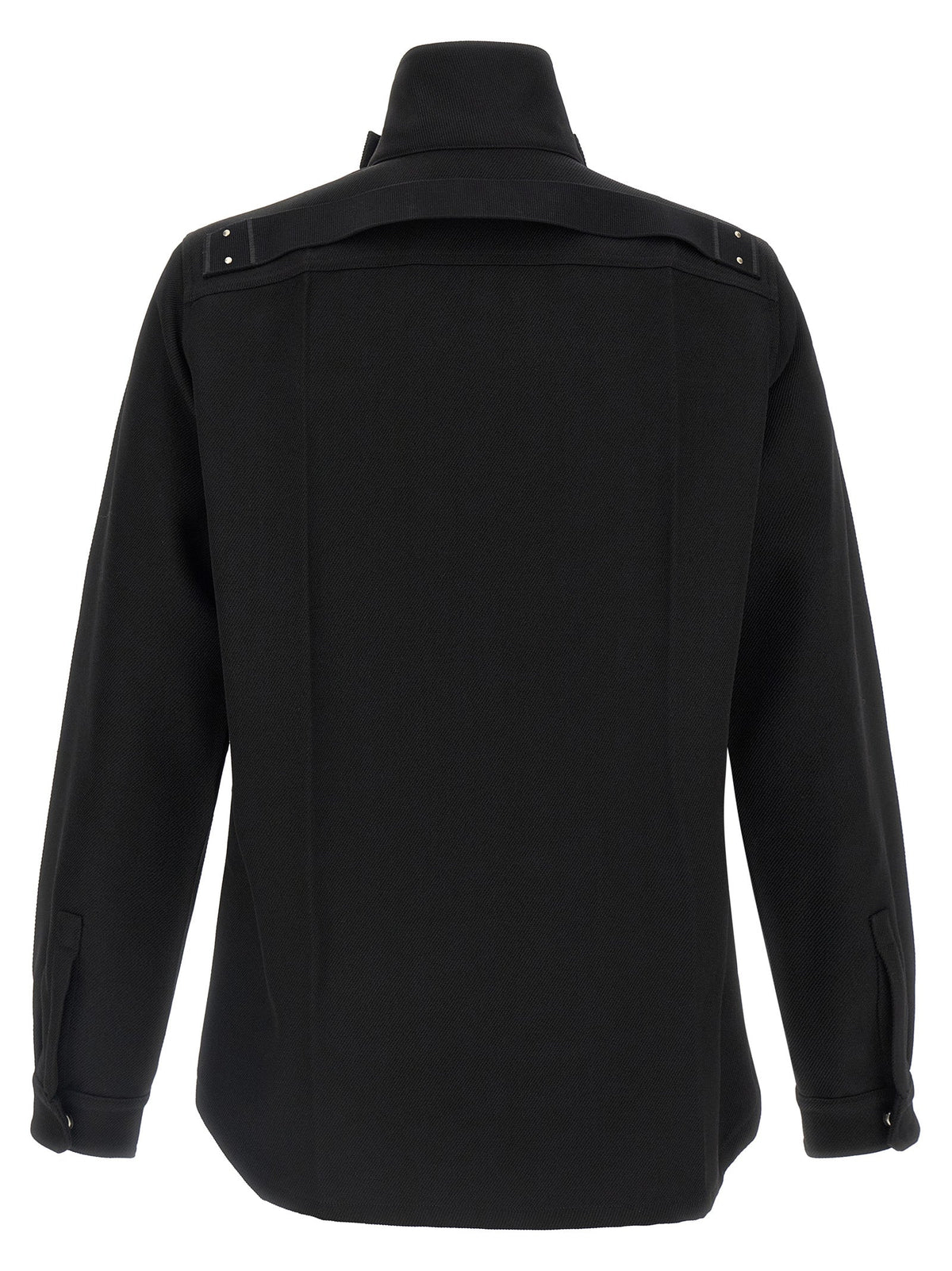 Rick Owens Black Cotton Full-Length Jacket