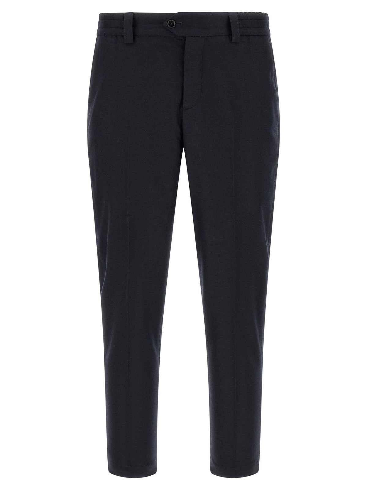 PT Torino Black Virgin Wool Casual Pants