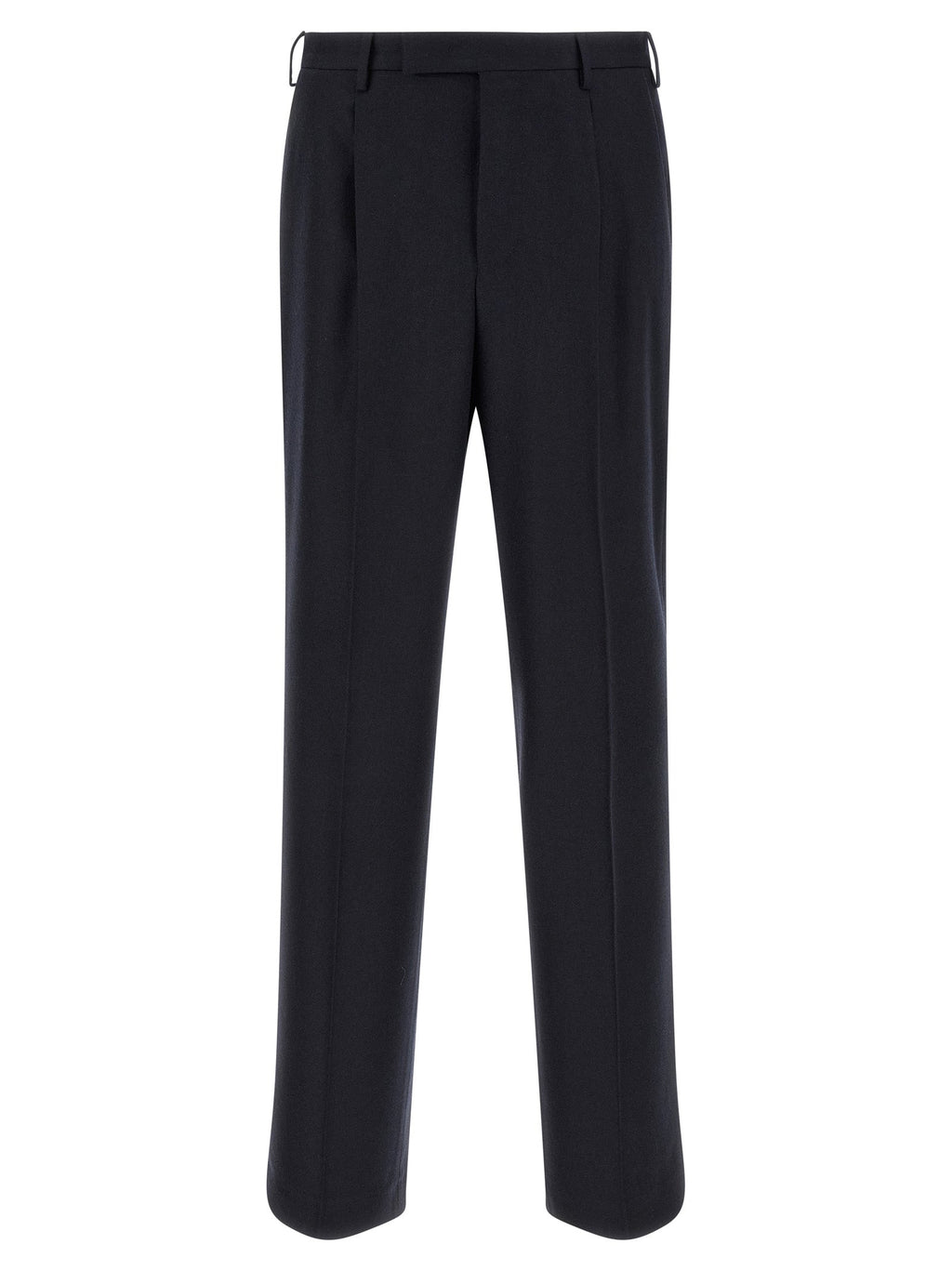 PT Torino Black Virgin Wool Casual Pants
