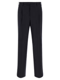 PT Torino Black Virgin Wool Casual Pants